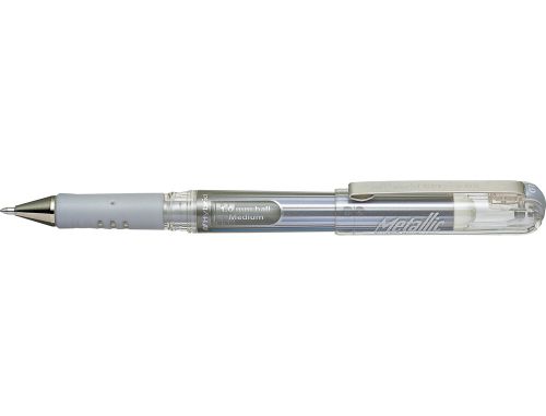 Roller pentel hybrid gel k230m ponta de 1,0 mm cor prata , Pentel , 76563 , 4902506060983
